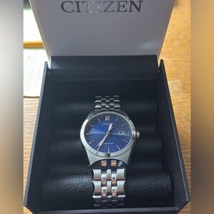 Citizen Eco-Drive E111-S099641 Blue Dial Steel Men's Watch